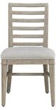 American WoodCrafters Meadowbrook Gray/Sand Ladder Back Side Chair-2
