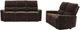 Coaster® Navarro 2-Piece Dark Brown Manual Upholstered Reclining Sofa Set-0