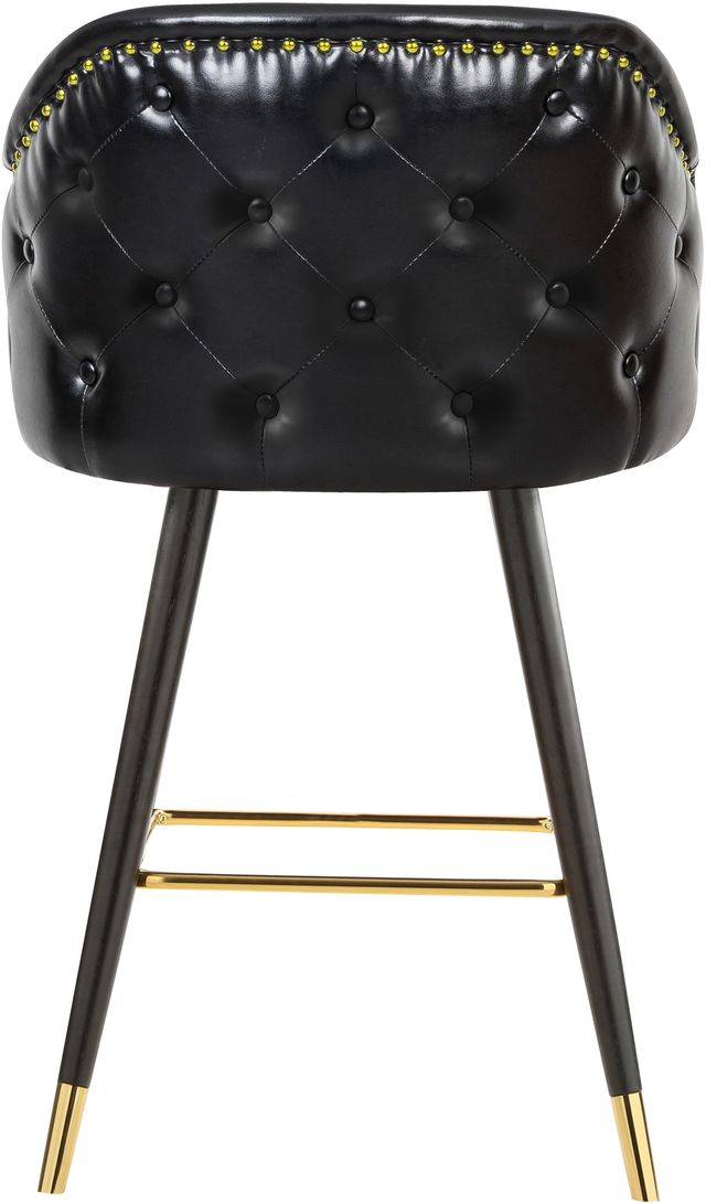Meridian Furniture Barbosa Black Faux Leather Counter Stool-1
