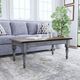 Flexsteel® Plymouth Medium Brown Coffee Table with Distressed Graywash Base-1