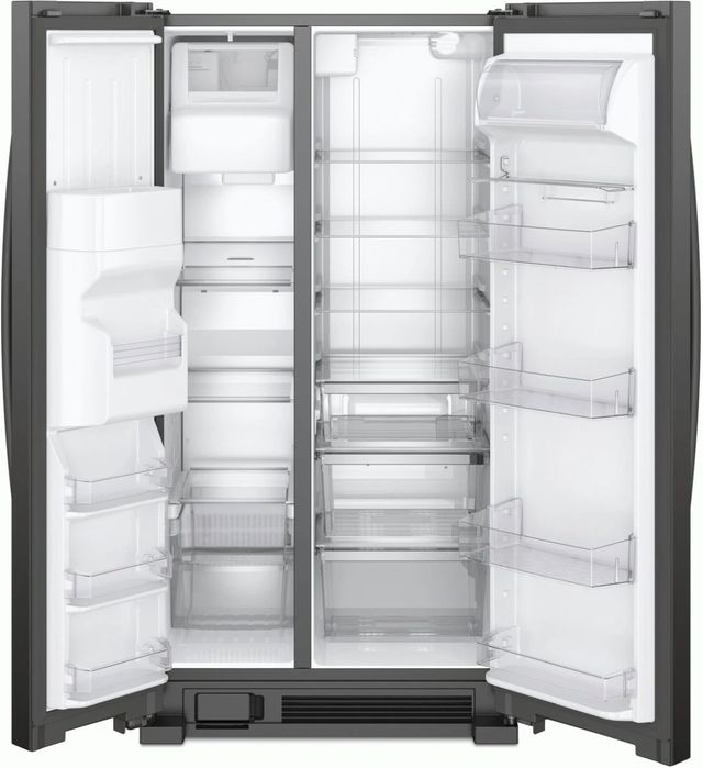 Whirlpool® 33 in. 21.4 Cu. Ft. Black Side-by-Side Refrigerator-1
