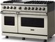 Viking® 5 Series 48" Pure White Pro Style Dual Fuel (NG) Range with Polished Chrome Trim-3