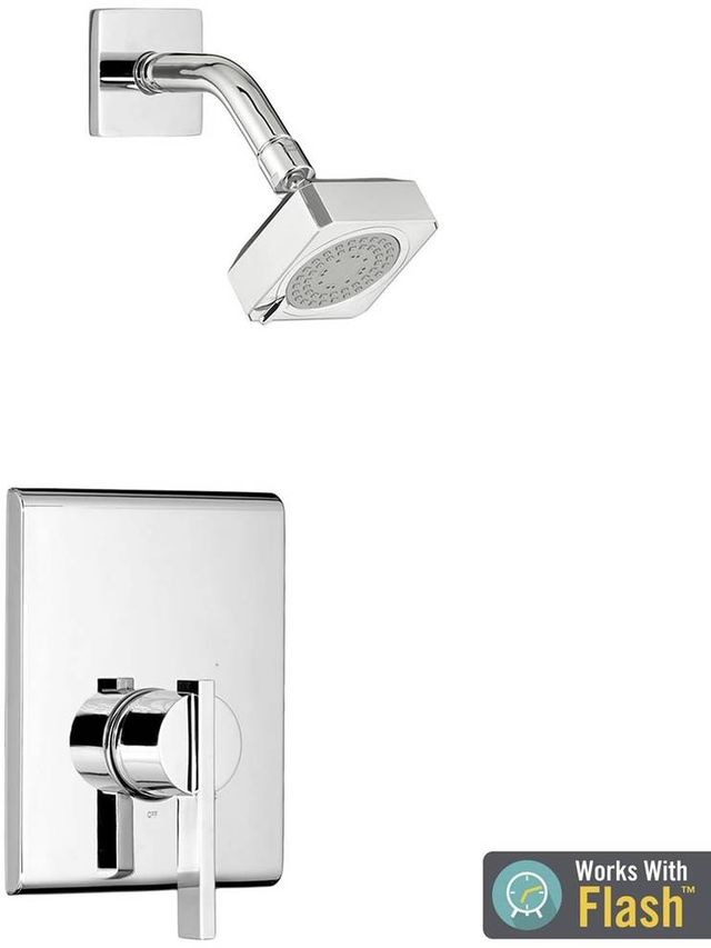 American Standard Times Square® Polished Chrome Shower Only Trim Kit with Pressure Balance Cartridge-2
