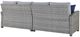 Signature Design by Ashley® Naples Beach 3-Piece Light Gray Fabric/Wicker Curved Outdoor Sectional-4