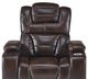 Corinthian Furniture Luke Brown Power Recliner with Power Headrest-2