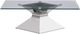 Coaster® Jenny Glass Top Coffee Table with Chrome Base-1