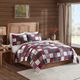 Olliix by Woolrich Tulsa Red/Grey King/California King Oversized Plaid Print Cotton Quilt Set-4