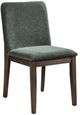 New Classic® Home Furnishings Kody Dark Walnut/Forest Green Dining Side Chair-0