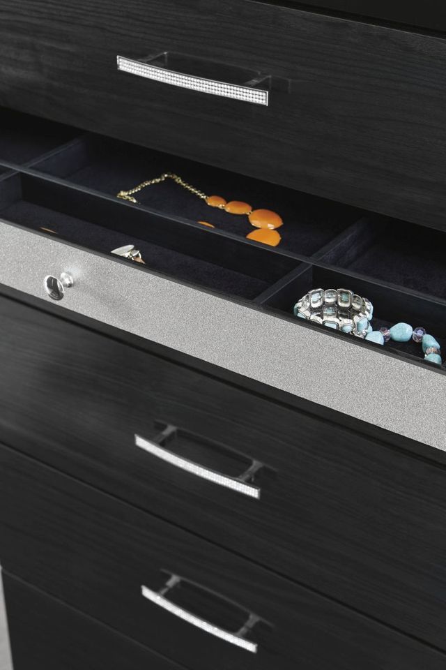 Signature Design by Ashley® Starberry Black Dresser and Mirror-2