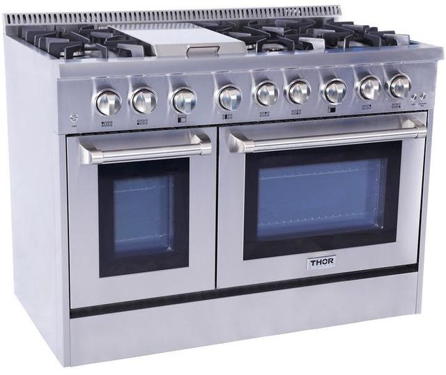 Thor Kitchen® 48" Stainless Steel Pro Style Dual Fuel Range-5