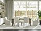 Universal Explore Home™ Modern Robards Flint Dining Table with Bronze Base-1