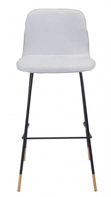Zuo® Modern Gironde Light Gray Bar Chair-0