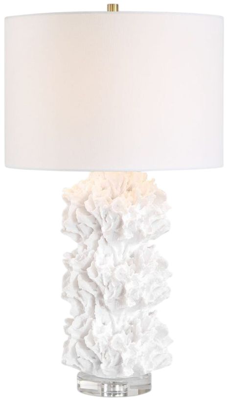 Uttermost® Cambre White Coral Table Lamp-0