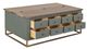 International Furniture Direct Timber Forest Green Cocktail Table-3
