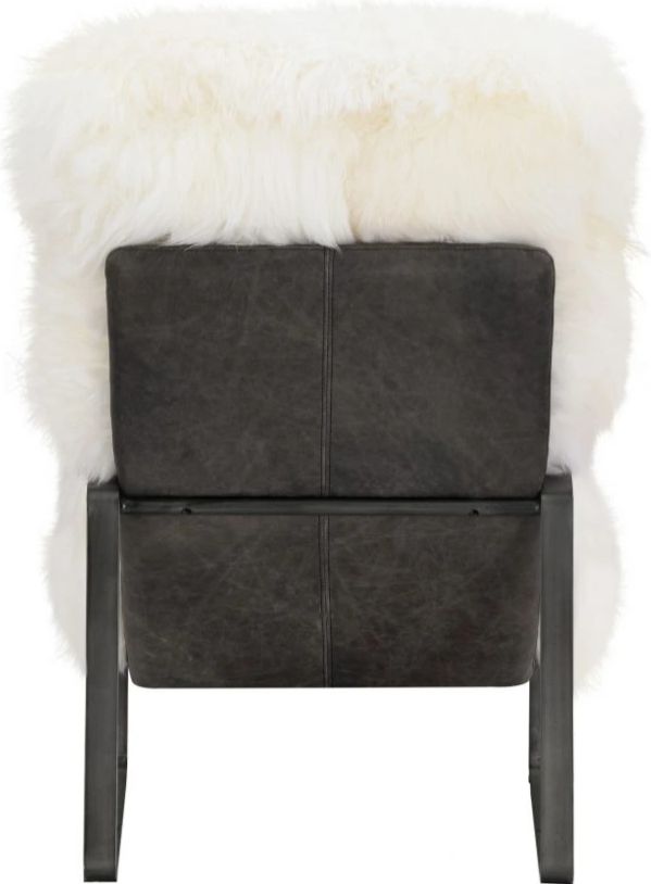 Moe's Home Collection Hanly White Accent Chair-3