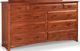 Daniel's Amish® Simplicity Double Dresser With Tall Wide Mirror-1