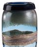 Giftcraft Blue/Gold Glass Vase-1