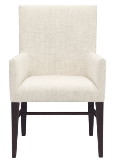 Hooker® Furniture Driftwood Burnt Timber/Lovegood Bisque Upholstered Dining Arm Chair-1
