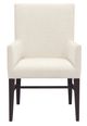 Hooker® Furniture Driftwood Burnt Timber/Lovegood Bisque Upholstered Dining Arm Chair-1