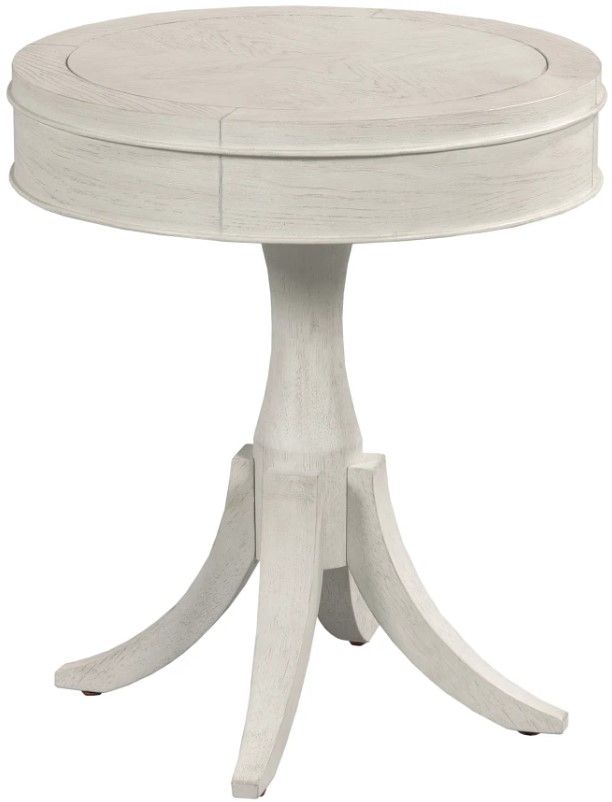 Hammary® Harmony Eggshell Round End Table-0