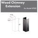 ZLINE 61" Rustic Dark Wall Hood Extension-2