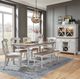 Liberty Furniture Ocean Isle 6-Piece Antique White/Weathered Pine Dining Table Set-1