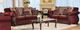 Furniture of America® Tabitha Wine/Dark Cherry Sofa and Loveseat-0