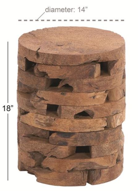 Deco Marche U Select Brown Brick Inspired Design End Accent-1
