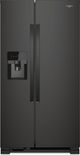 Whirlpool® 33" 21.0 Cu. Ft. Side-By-Side Refrigerator-Black-0