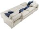 Homelegance® Isla 3-Piece Beige U-Shape Sectional with Pull-Out Bed and Reversible Chaises-4