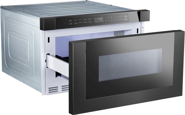 XO 1.2 Cu. Ft. Black Stainless Steel Microwave Drawer-4