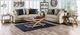 Furniture of America® Belsize Beige/Navy Loveseat-1