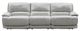 Steve Silver Co. Olsen 3-Piece Silver Dual-Power Zero-Gravity Modular Reclining Sofa-1
