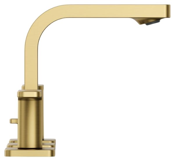 KOHLER® Parallel® Vibrant Brushed Moderne Brass 1.2 GPM Widespread Bathroom Sink Faucet-4
