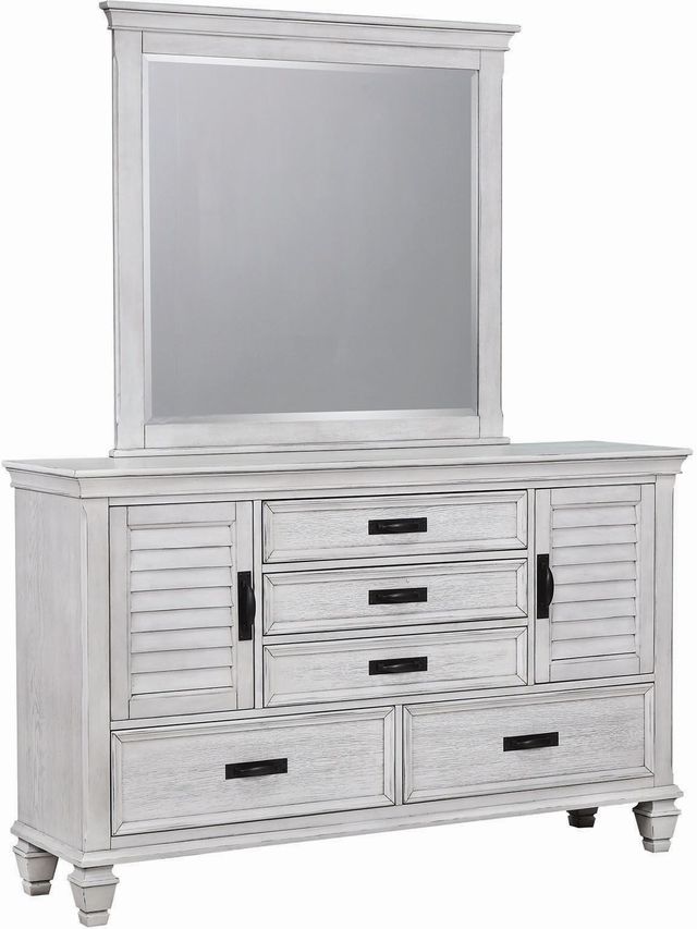 Coaster® Franco 4-Piece Antique White California King Storage Bedroom Set-2