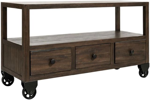 International Furniture Direct Oslo Black Sofa Table-0