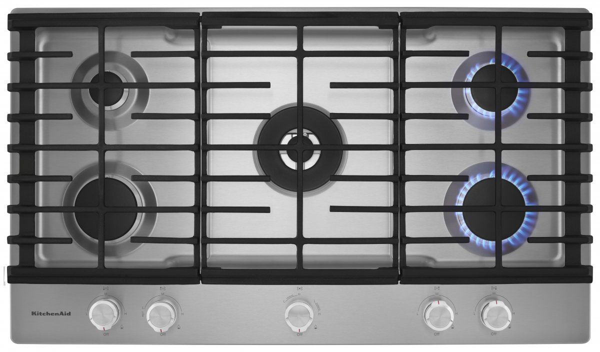KitchenAid 36 Stainless Steel Gas Cooktop Allstar Home Appliance Center