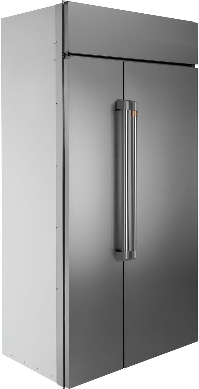 Café™ 48 in. 29.6 Cu. Ft. Stainless Steel Built In Side-by-Side Refrigerator-1