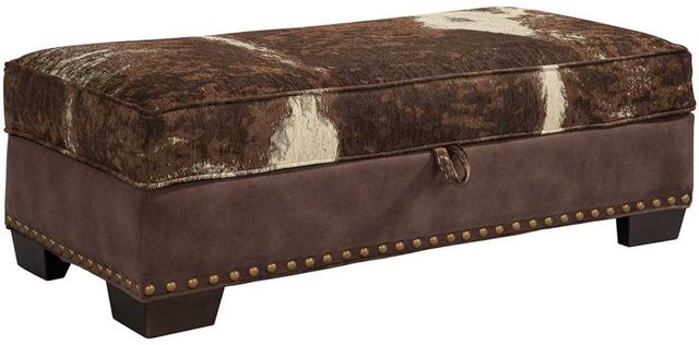Marshfield Furniture Simply Yours Brown/Gray Rectangle Storage Ottoman-0