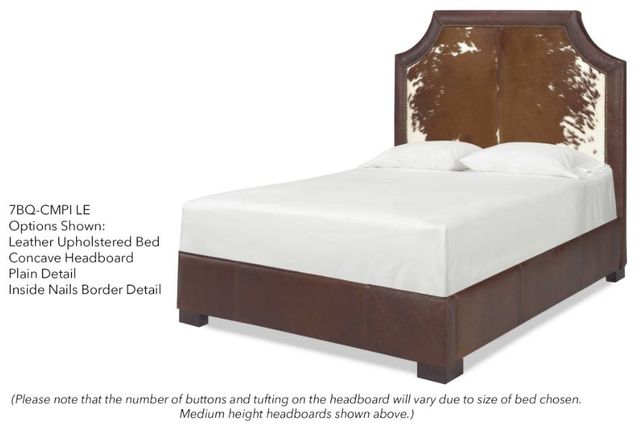Parker Southern Customizable Dream Creations Concave Upholstered Headboard-1