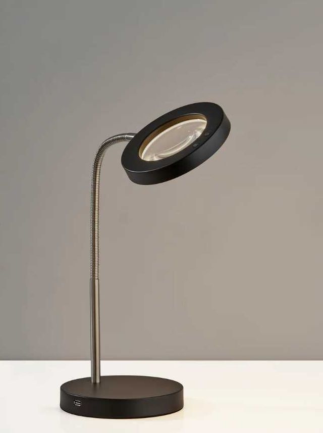 Adesso® Holmes Black LED Desk Lamp-1