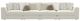 Jackson Furniture Jazzy 4-Piece Bone Small Spaced Sectional-1