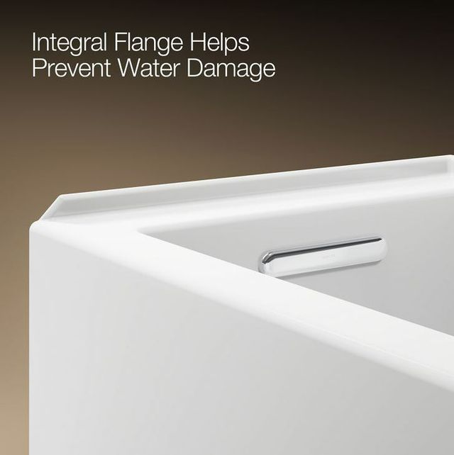KOHLER® Underscore® White 60" x 32" Alcove Bath with Integral Apron, Integral Flange, and Left-Hand Drain-4