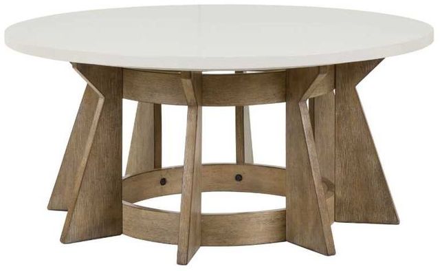 Liberty Furniture Berkley Square 3-Piece Khaki/Linen Round Accent Table Set-2
