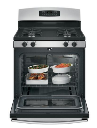 GE® 30" Stainless Steel Freestanding Gas Range-1