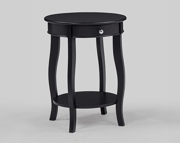 Crown Mark Jacie Black Chairside Table-1