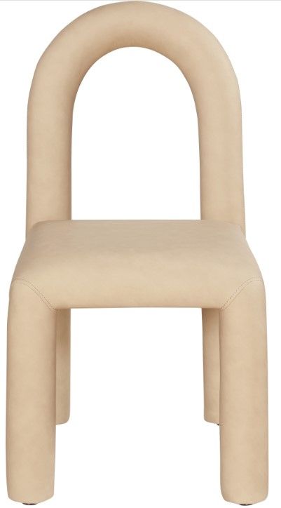 Meridian Furniture Amari Tan Vegan Leather Upholstered Dining Chair-1