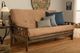 Kodiak Furniture Tucson Suede Peat/Rustic Walnut Full Futon with Mattress-1