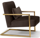 Korson Furniture Locklear Espresso Modern Lounge Chair-2