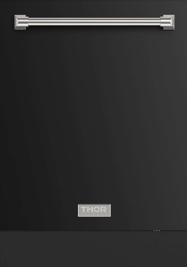 Thor Kitchen® Gordon Ramsay Series 24" Matte Black Top Control Built In Dishwasher-0